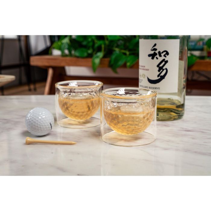 KIKKERLAND GOLF BALL GLASSES SET 2