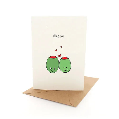 PINEAPPLE MOON CARD PUNNY OLIVES