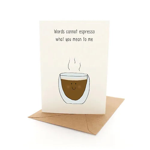 PINEAPPLE MOON CARD PUNNY ESPRESSO