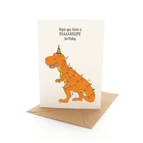 PINEAPPLE MOON CARD PUNNY DINO