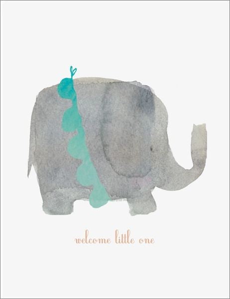 E FRANCES CARD WELCOME ELEPHANT