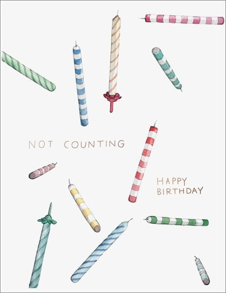 E FRANCES CARD NOT COUNTING CANDLES