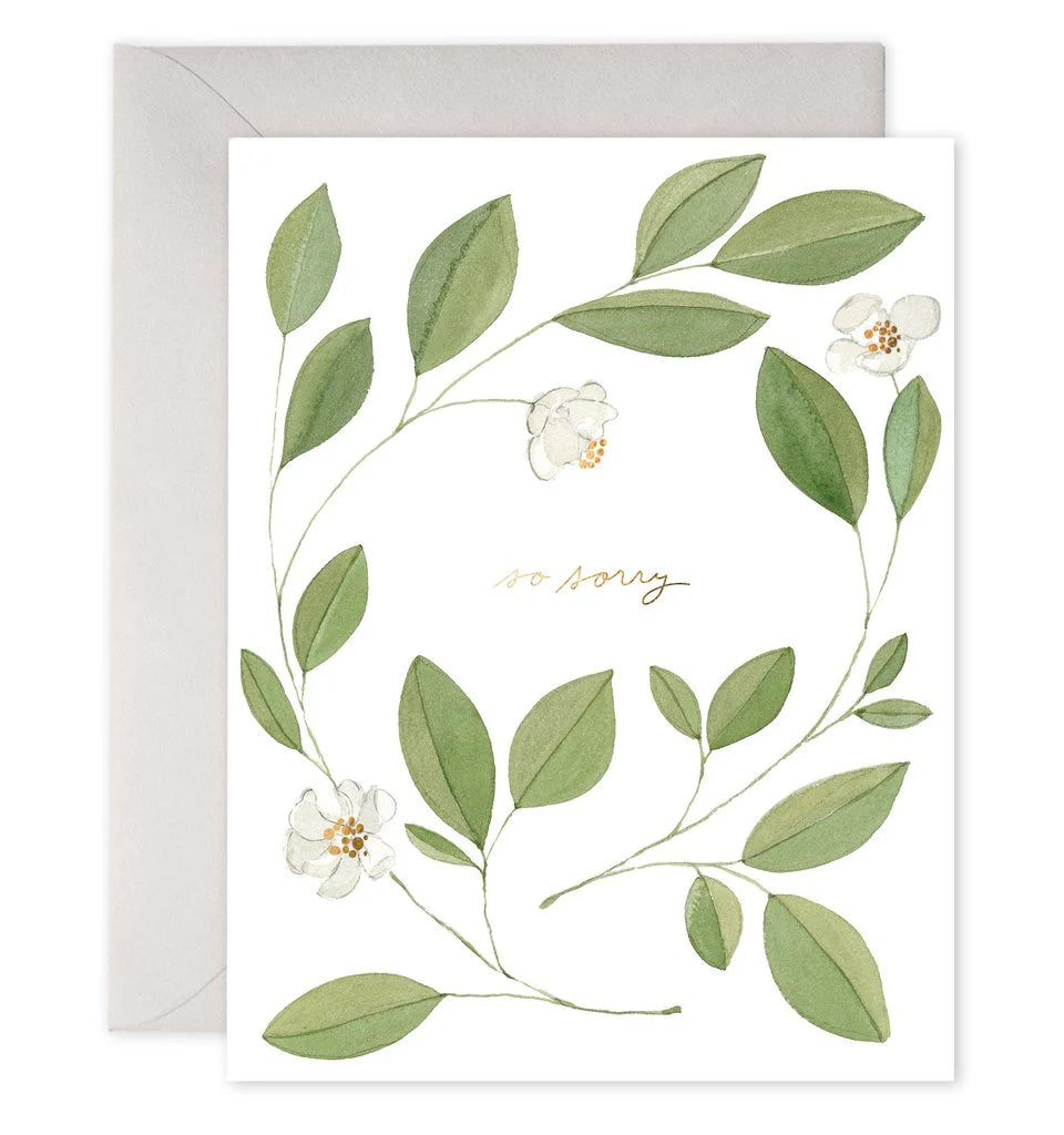 E FRANCES CARD MAGNOLIA CONDOLENCE