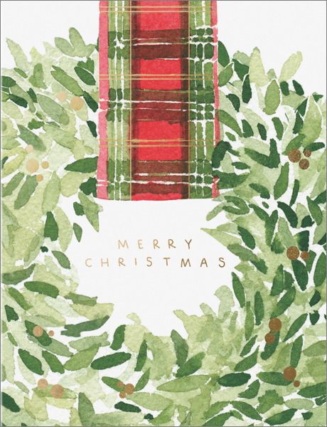 E FRANCES CARD RIBBON WREATH