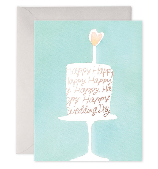 E FRANCES CARD WEDDING CAKE