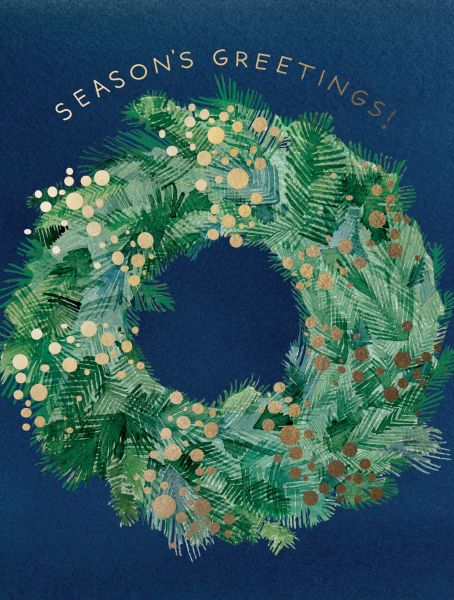 E FRANCES CARD SEASON'S GREENS