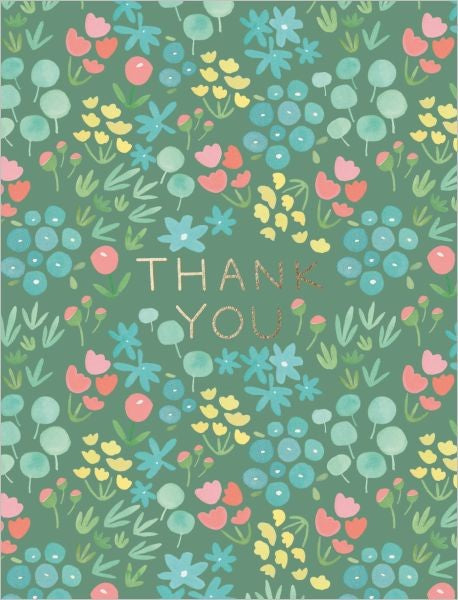 E FRANCES CARD GREEN MEADOW THANK YOU