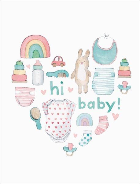 E FRANCES CARD BABY HEART