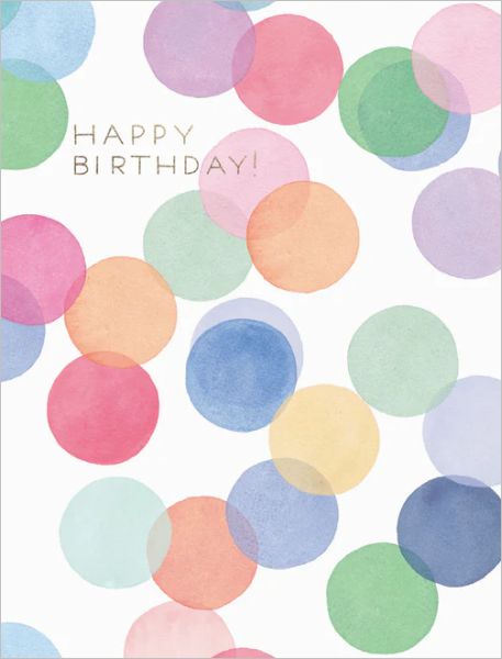 E FRANCES CARD FALLING CONFETTI