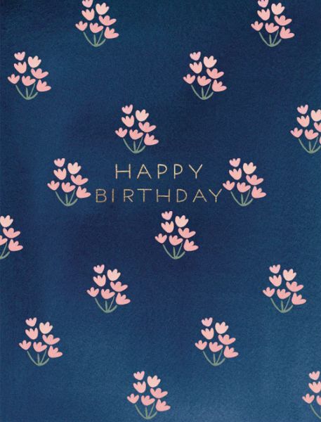 E FRANCES CARD DAINTY PRINT BIRTHDAY