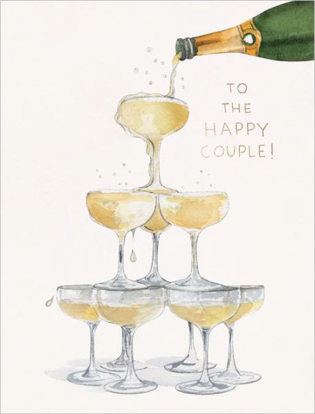 E FRANCES CARD CHAMPAGNE TOWER