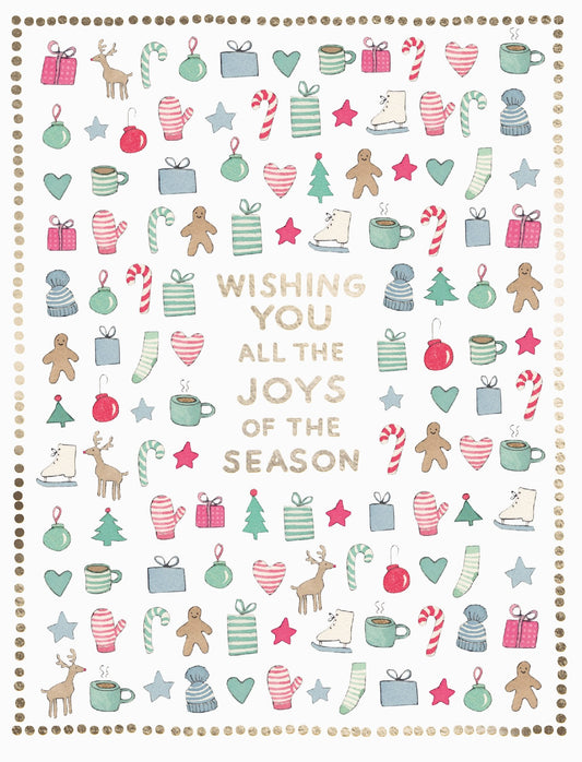 E FRANCES CARD MERRY MOTIF