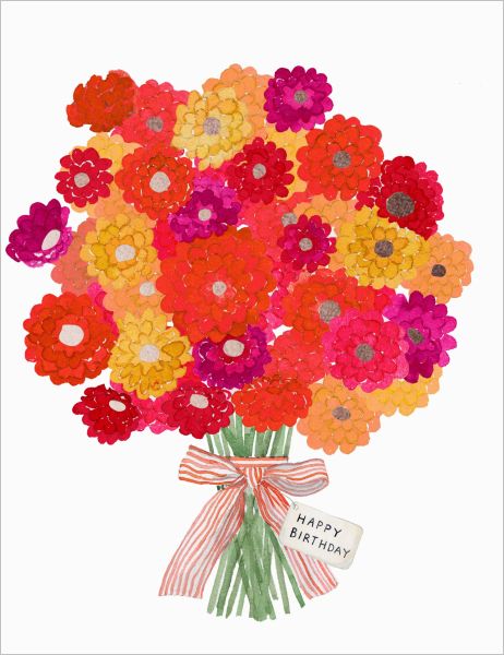 E FRANCES CARD BIRTHDAY BOUQUET