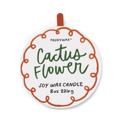 PADDYWAX ADOPO FLOWER CERAMIC CANDLE CACTUS FLOWER