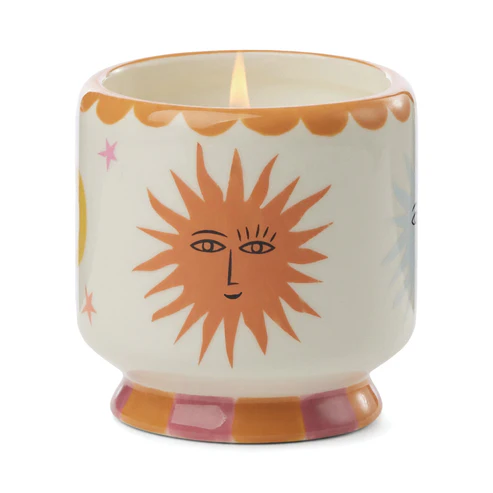 PADDYWAX ADOPO SUN CERAMIC CANDLE ORANGE BLOSSOM