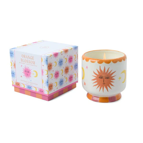 PADDYWAX ADOPO SUN CERAMIC CANDLE ORANGE BLOSSOM