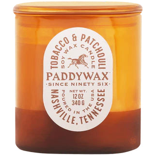 PADDYWAX VISTA CANDLE 340G TOBACCO & PATCHOULI