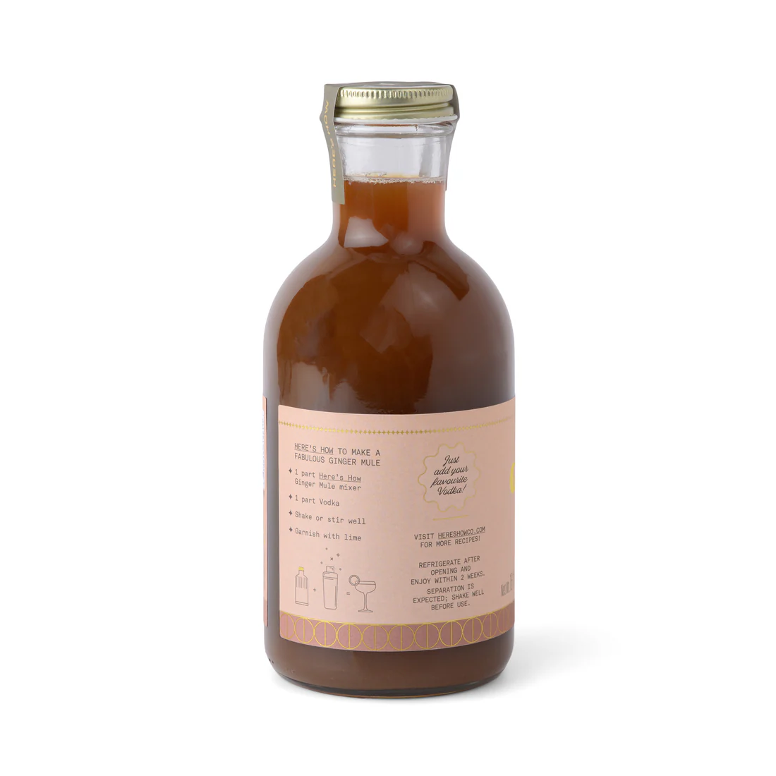 HERE'S HOW COCKTAIL MIXER GINGER MULE
