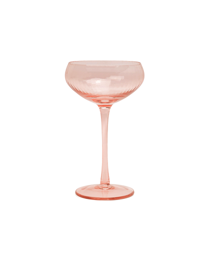 HERE'S HOW LOU COUPE GLASS SET 2 BLUSH