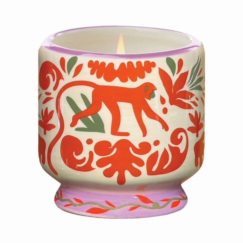 PADDYWAX ADOPO JUNGLE CERAMIC CANDLE COCONUT & AMBER