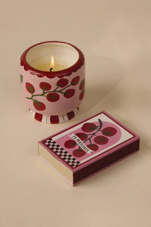 PADDYWAX ADOPO TOMATO VINE CERAMIC CANDLE HEIRLOOM TOMATO