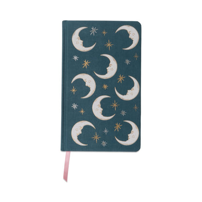 DESIGNWORKS INK CLOTH COLOURED JOURNAL - TEAL MOON