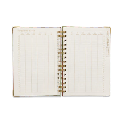 DESIGNWORKS INK 13 MONTH PERPETUAL PLANNER - BOLD STRIPE
