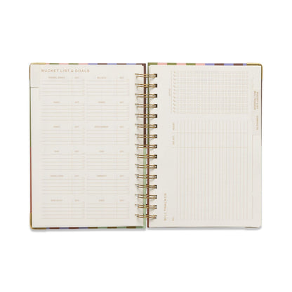 DESIGNWORKS INK 13 MONTH PERPETUAL PLANNER - BOLD STRIPE