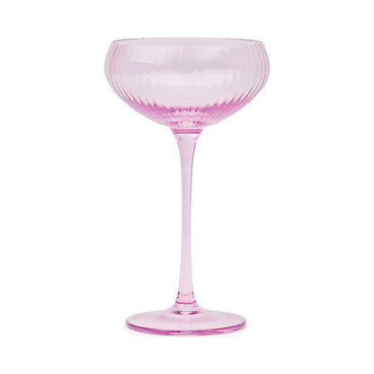 HERE'S HOW LOU COUPE GLASS SET 2 LILAC