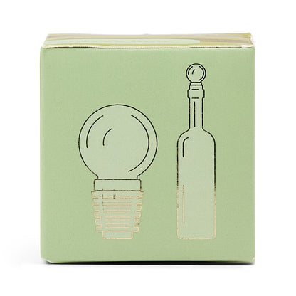 HERE'S HOW THE MOONY GLASS BOTTLE STOPPER - OLIVE