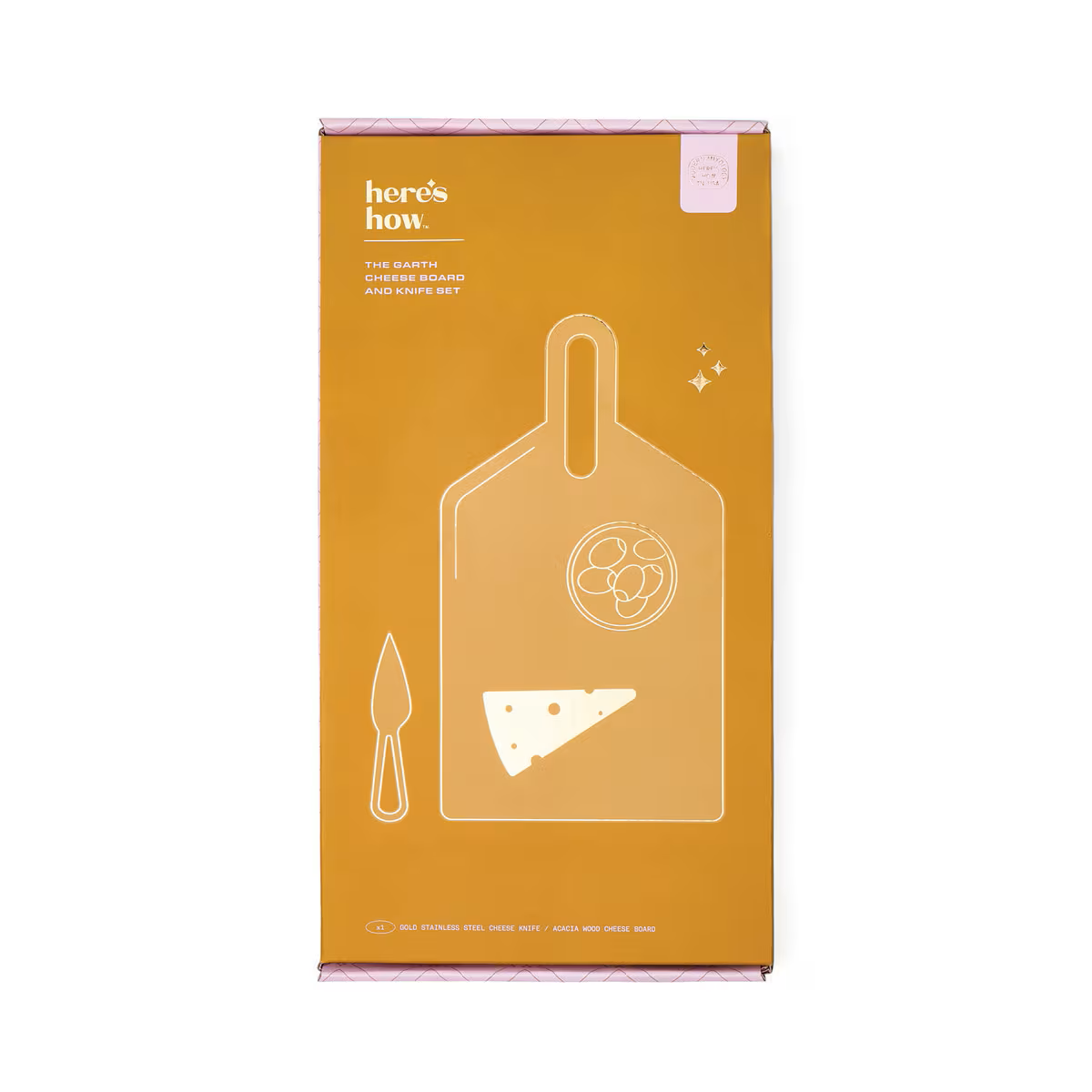 HERE'S HOW THE GARTH CHEESE BOARD & KNIFE SET