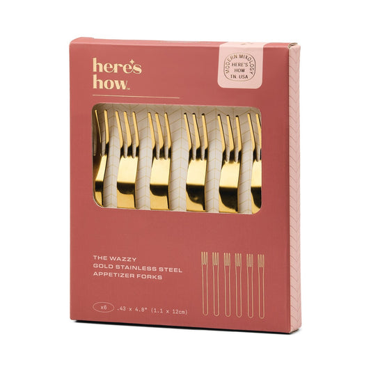 HERE'S HOW THE WAZZY APPETISER FORKS