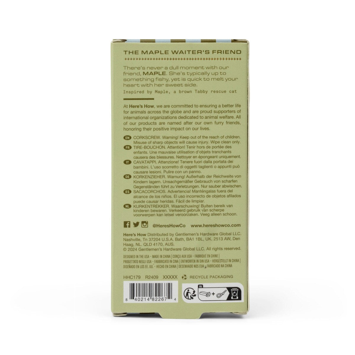 HERE'S HOW THE MAPLE WINE BOTTLE OPENER