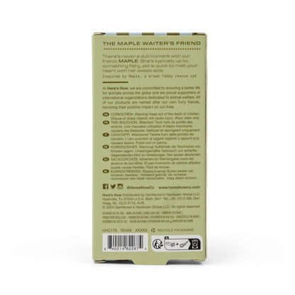 HERE'S HOW THE MAPLE WINE BOTTLE OPENER