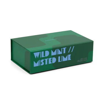 PADDYWAX 2 JIGSAW CANDLES - WILD MINT & MISTED LIME