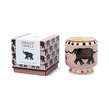 PADDYWAX ADOPO CERAMIC CANDLE - ELEPHANT TABAC & VANILLA