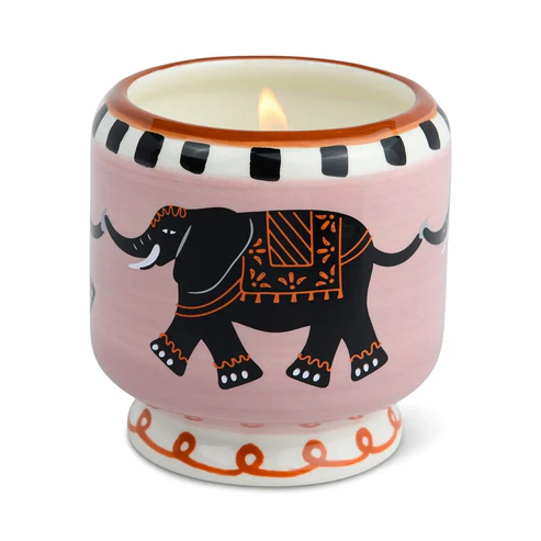 PADDYWAX ADOPO CERAMIC CANDLE - ELEPHANT TABAC & VANILLA