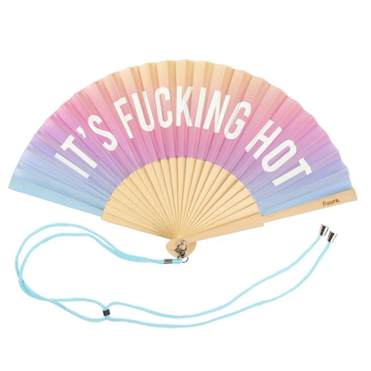 HAND FAN 'FUCKING HOT' GLOW IN THE DARK