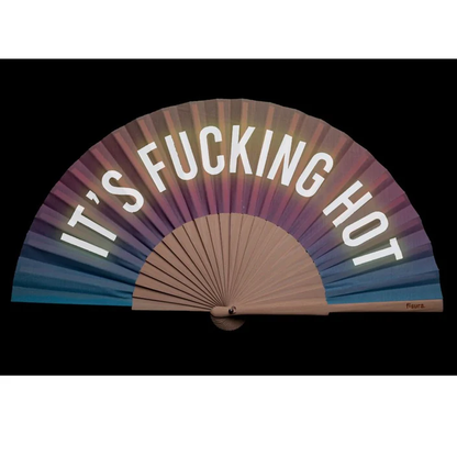 HAND FAN 'FUCKING HOT' GLOW IN THE DARK