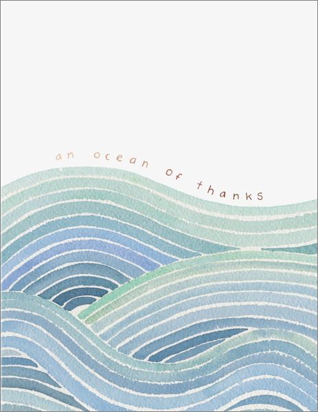 E FRANCES CARD OCEAN OF THANKS