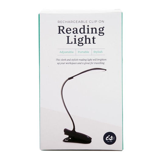 RECHARGEABLE CLIP ON READING LIGHT LED
