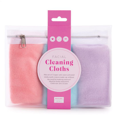 FACIAL CLEANING CLOTHS SET 3