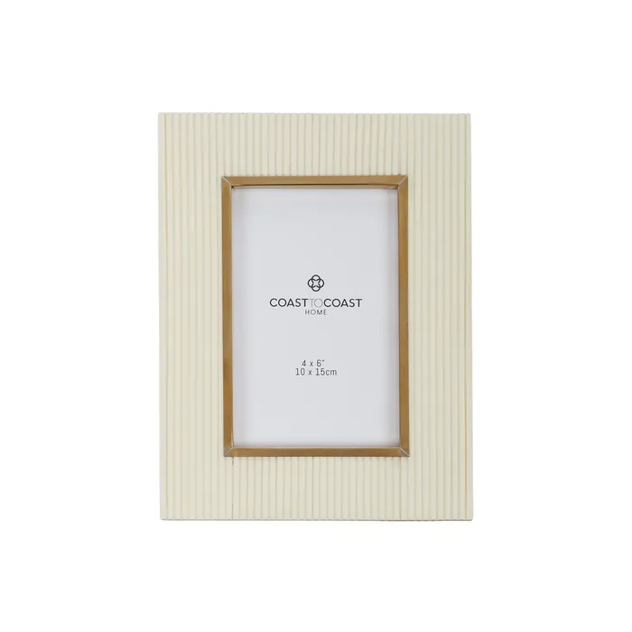 SYLVIA RESIN FRAME 4X6 IVORY