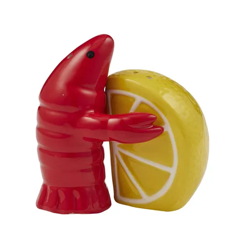 PRAWN & LEMON 2 PIECE CERAMIC SALT & PEPPER