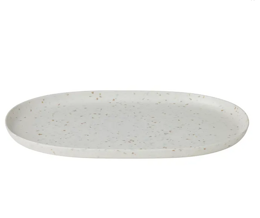 TIDAL TERRAZZO MELAMINE PLATTER 25X40CM