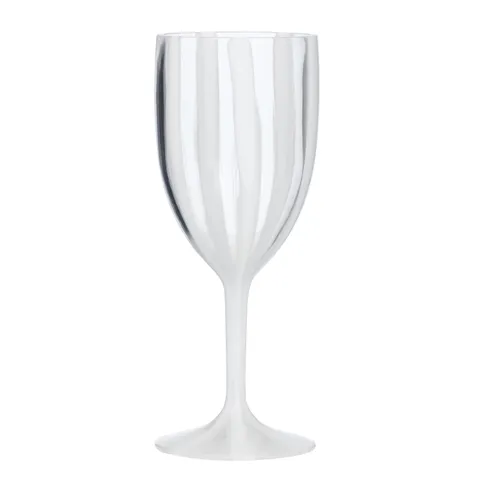 CABANA  ACRYLIC WINE GLASS WHITE  