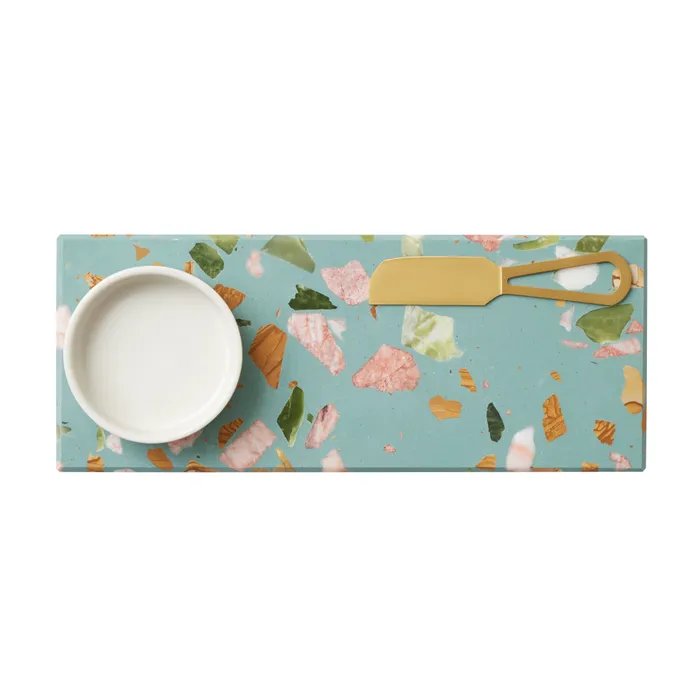 JEWEL 3 PIECE TERRAZZO/CERAMIC SET