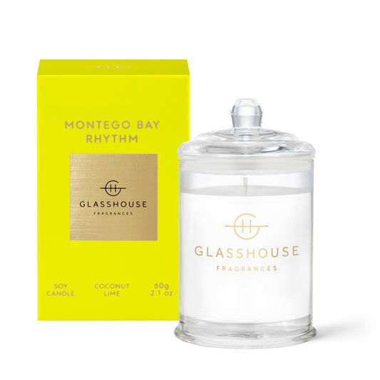 GLASSHOUSE MINI CANDLE MONTEGO BAY RHYTHM 60G