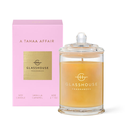 GLASSHOUSE MINI CANDLE A TAHAA  AFFAIR 60G