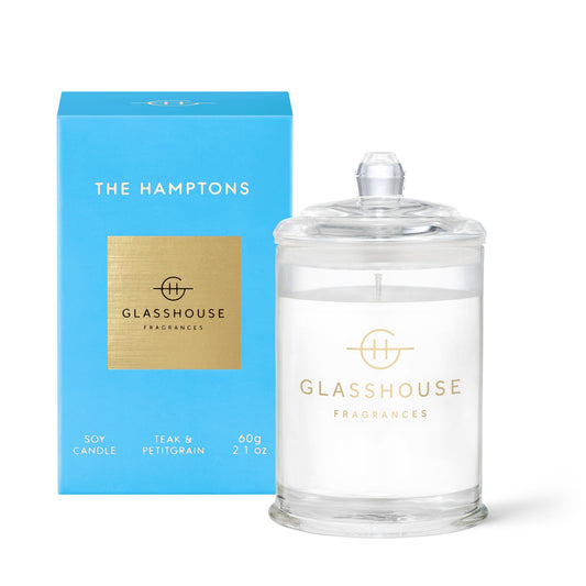 GLASSHOUSE MINI CANDLE THE HAMPTONS 60G